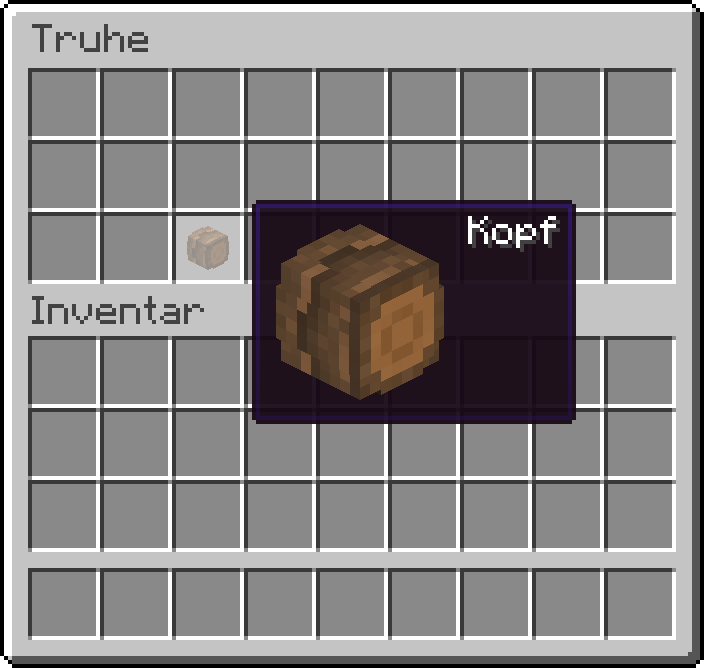 Die Kopf-Vorschau mit Vergrößerungs-Faktor 4 (Standard):