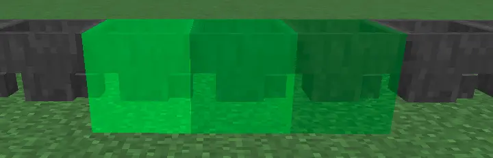 Die zuletzt geöffneten Trichter (der rechte Trichter wurde als Erstes geöffnet):